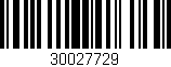 Código de barras (EAN, GTIN, SKU, ISBN): '30027729'
