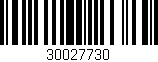 Código de barras (EAN, GTIN, SKU, ISBN): '30027730'