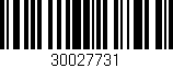 Código de barras (EAN, GTIN, SKU, ISBN): '30027731'