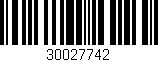 Código de barras (EAN, GTIN, SKU, ISBN): '30027742'