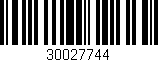 Código de barras (EAN, GTIN, SKU, ISBN): '30027744'