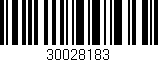 Código de barras (EAN, GTIN, SKU, ISBN): '30028183'