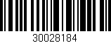 Código de barras (EAN, GTIN, SKU, ISBN): '30028184'