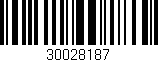 Código de barras (EAN, GTIN, SKU, ISBN): '30028187'