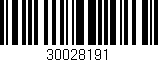 Código de barras (EAN, GTIN, SKU, ISBN): '30028191'