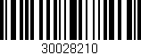 Código de barras (EAN, GTIN, SKU, ISBN): '30028210'