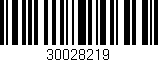 Código de barras (EAN, GTIN, SKU, ISBN): '30028219'