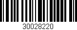 Código de barras (EAN, GTIN, SKU, ISBN): '30028220'
