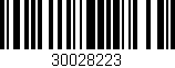 Código de barras (EAN, GTIN, SKU, ISBN): '30028223'
