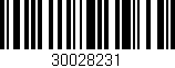 Código de barras (EAN, GTIN, SKU, ISBN): '30028231'