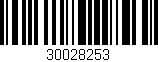 Código de barras (EAN, GTIN, SKU, ISBN): '30028253'