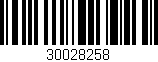 Código de barras (EAN, GTIN, SKU, ISBN): '30028258'