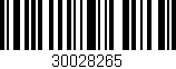 Código de barras (EAN, GTIN, SKU, ISBN): '30028265'