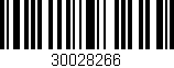 Código de barras (EAN, GTIN, SKU, ISBN): '30028266'