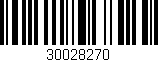 Código de barras (EAN, GTIN, SKU, ISBN): '30028270'