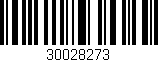 Código de barras (EAN, GTIN, SKU, ISBN): '30028273'