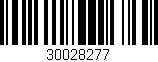 Código de barras (EAN, GTIN, SKU, ISBN): '30028277'