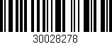 Código de barras (EAN, GTIN, SKU, ISBN): '30028278'
