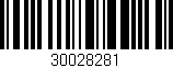 Código de barras (EAN, GTIN, SKU, ISBN): '30028281'