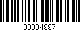 Código de barras (EAN, GTIN, SKU, ISBN): '30034997'