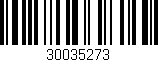 Código de barras (EAN, GTIN, SKU, ISBN): '30035273'