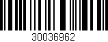 Código de barras (EAN, GTIN, SKU, ISBN): '30036962'