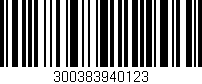 Código de barras (EAN, GTIN, SKU, ISBN): '300383940123'