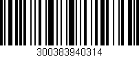Código de barras (EAN, GTIN, SKU, ISBN): '300383940314'
