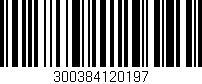 Código de barras (EAN, GTIN, SKU, ISBN): '300384120197'