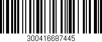 Código de barras (EAN, GTIN, SKU, ISBN): '300416687445'