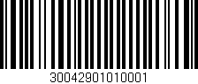 Código de barras (EAN, GTIN, SKU, ISBN): '30042901010001'