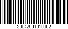 Código de barras (EAN, GTIN, SKU, ISBN): '30042901010002'