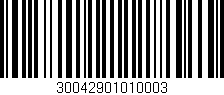Código de barras (EAN, GTIN, SKU, ISBN): '30042901010003'