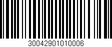 Código de barras (EAN, GTIN, SKU, ISBN): '30042901010006'