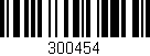 Código de barras (EAN, GTIN, SKU, ISBN): '300454'
