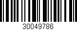 Código de barras (EAN, GTIN, SKU, ISBN): '30049786'