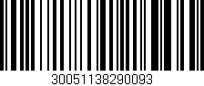 Código de barras (EAN, GTIN, SKU, ISBN): '30051138290093'