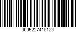 Código de barras (EAN, GTIN, SKU, ISBN): '3005227418123'