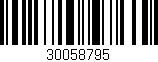 Código de barras (EAN, GTIN, SKU, ISBN): '30058795'