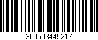 Código de barras (EAN, GTIN, SKU, ISBN): '300593445217'