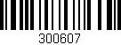 Código de barras (EAN, GTIN, SKU, ISBN): '300607'