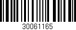 Código de barras (EAN, GTIN, SKU, ISBN): '30061165'