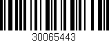 Código de barras (EAN, GTIN, SKU, ISBN): '30065443'