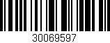 Código de barras (EAN, GTIN, SKU, ISBN): '30069597'