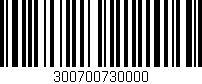 Código de barras (EAN, GTIN, SKU, ISBN): '300700730000'