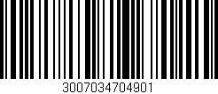 Código de barras (EAN, GTIN, SKU, ISBN): '3007034704901'