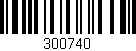 Código de barras (EAN, GTIN, SKU, ISBN): '300740'