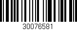Código de barras (EAN, GTIN, SKU, ISBN): '30076581'