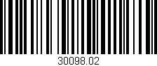 Código de barras (EAN, GTIN, SKU, ISBN): '30098.02'