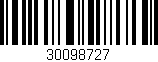 Código de barras (EAN, GTIN, SKU, ISBN): '30098727'